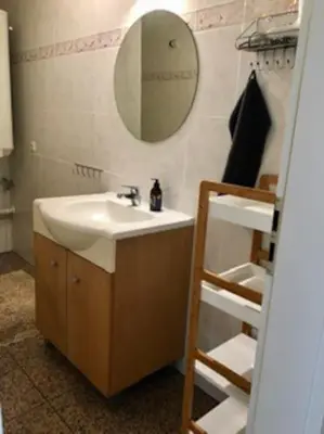 Ein Badezimmer in der Unterkunft KampenZeit Ferienwohnung-traumhafter Panoramablick