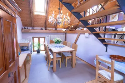 Die Bibliothek im Ferienhaus