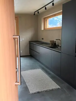 Küche/Küchenzeile in der Unterkunft KampenZeit Loft mit traumhaftem Panoramablick