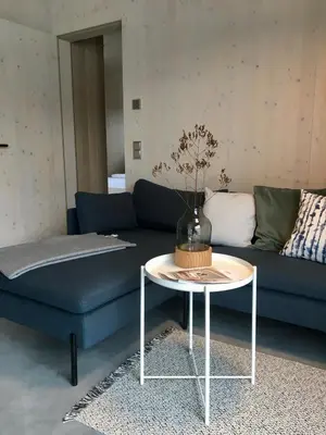 Ein Sitzbereich in der Unterkunft KampenZeit Loft mit traumhaftem Panoramablick