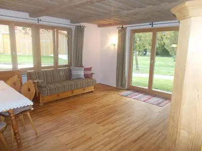 Ein Sitzbereich in der Unterkunft Landhaus Köckbrunn