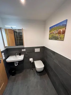 Ein Badezimmer in der Unterkunft Ferienwohnung Schlossblick