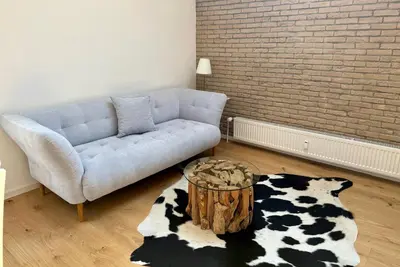 Ein Sitzbereich in der Unterkunft Apartment Sonnenschwan - Neurenoviert, zentrumsnah und ruhig