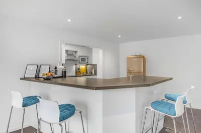 Küche/Küchenzeile in der Unterkunft PRIME - City Apartment für 6 - Neu & Modern