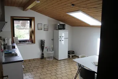 Küche/Küchenzeile in der Unterkunft Ferienwohnung Bergliebe