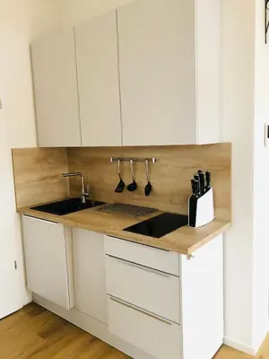 Küche/Küchenzeile in der Unterkunft Terralpin Apartments - Charmante DG Wohnung mit Balkon