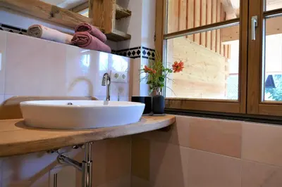 Ein Badezimmer in der Unterkunft Ferienwohnung Goller