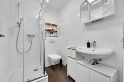 Ein Badezimmer in der Unterkunft Wohnung im Herzen Münchens nähe Hauptbahnhof