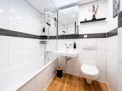 Ein Badezimmer in der Unterkunft Hotel Tower I 26th floor I Boxspring I Nespresso