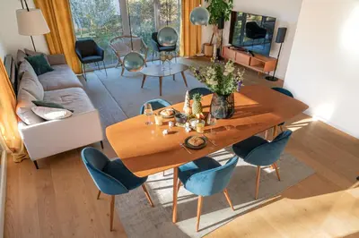 Ein Sitzbereich in der Unterkunft LIBORIA I Stylisches Haus I Sauna I Wellness