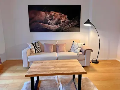 Ein Sitzbereich in der Unterkunft Grafenburg, Residenz Bayern