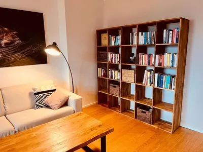 Die Bibliothek in der Ferienwohnung