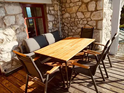 Ein Sitzbereich in der Unterkunft Grafenburg, Residenz Bayern