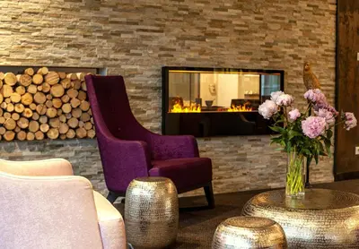 Ein Sitzbereich in der Unterkunft Business Class Hotel Ebersberg