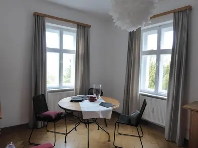 Ein Sitzbereich in der Unterkunft Alte Villa