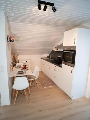 Küche/Küchenzeile in der Unterkunft COZY&RELAX APARTMENT-Balkon Küche Parkplatz WIFI Netflix