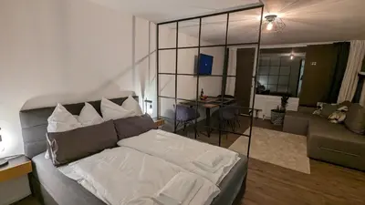 Ein Bett oder Betten in einem Zimmer der Unterkunft Kampenwand am Chiemsee