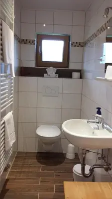 Ein Badezimmer in der Unterkunft Gästehaus Attenhauser
