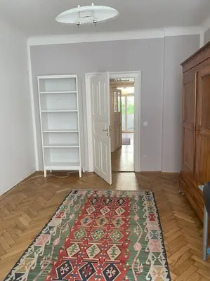 Ein Bett oder Betten in einem Zimmer der Unterkunft Gartenwohnung in Haidhausen