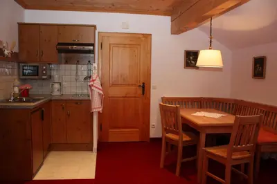 Küche/Küchenzeile in der Unterkunft Gasthaus Aiplspitz