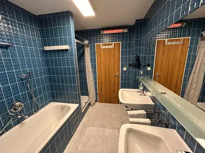 Ein Badezimmer in der Unterkunft Ferienwohnung Am Nussbaum