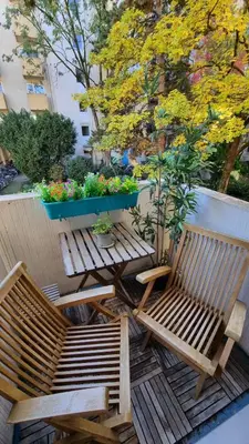 Grundriss der Unterkunft Schwabing Studio with Garden Views