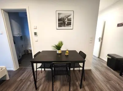 Ein Sitzbereich in der Unterkunft Modernes Apartment mit WIFI, Aufzug & Kostenlos Parken EL-Living