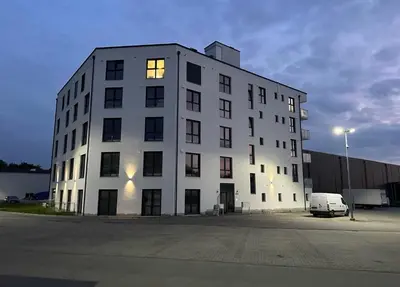 Das Gebäude in dem sich die Ferienwohnung befindet