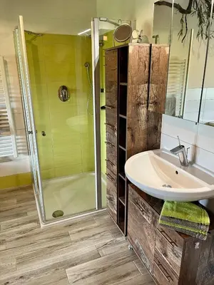 Ein Badezimmer in der Unterkunft Ferienwohnung Wagner