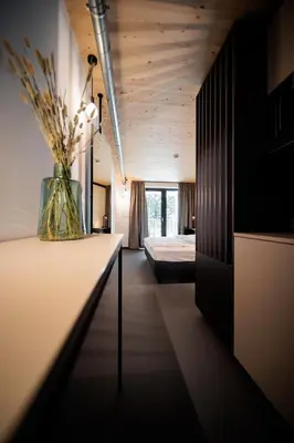 Ein Bett oder Betten in einem Zimmer der Unterkunft NUNA – nachhaltig schlafen