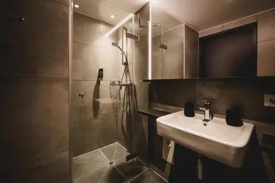 Ein Badezimmer in der Unterkunft NUNA – nachhaltig schlafen