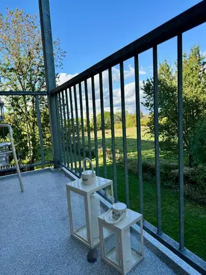 Ein Balkon oder eine Terrasse in der Unterkunft Traum-Stadt-Wohnung