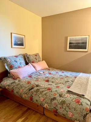 Ein Bett oder Betten in einem Zimmer der Unterkunft Traum-Stadt-Wohnung