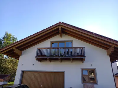 Das Gebäude in dem sich die Ferienwohnung befindet