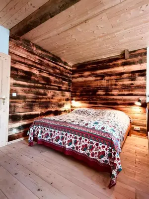 Ein Bett oder Betten in einem Zimmer der Unterkunft Nusseckerl Eberloh
