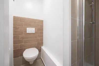 Ein Badezimmer in der Unterkunft Homaris Apartments München Laim