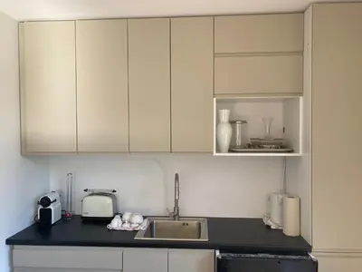 Küche/Küchenzeile in der Unterkunft Tu Casa Chiemsee Ferienhaus