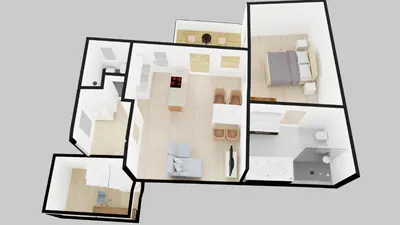 Grundriss der Unterkunft Stadtflair Freising - moderne Wohnung im Zentrum