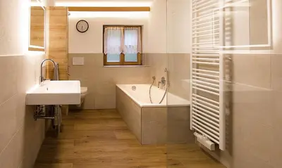 Ein Badezimmer in der Unterkunft Auf der Tannermühle