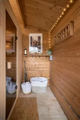 Ein Badezimmer in der Unterkunft CATO Ferienhaus