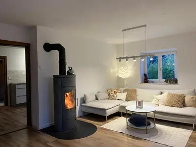Ein Sitzbereich in der Unterkunft Home of gmiatlich - Ferien & Wohnen auf Zeit
