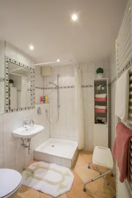 Ein Badezimmer in der Unterkunft Landhaus Alpenblick