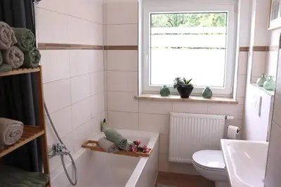 Ein Badezimmer in der Unterkunft Fasanengarten in Traunreut