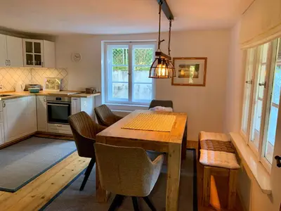 Küche/Küchenzeile in der Unterkunft Ferienwohnung Prinzenhöhe
