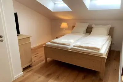 Ein Bett oder Betten in einem Zimmer der Unterkunft Maisonette Wohnung am Tegernsee