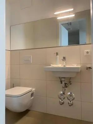 Ein Badezimmer in der Unterkunft Maisonette Wohnung am Tegernsee