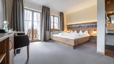 Ein Bett oder Betten in einem Zimmer der Unterkunft Lamprechthof