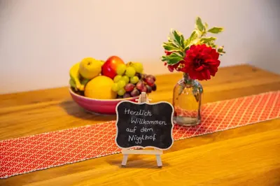 Essen in der Ferienwohnung oder in der Nähe
