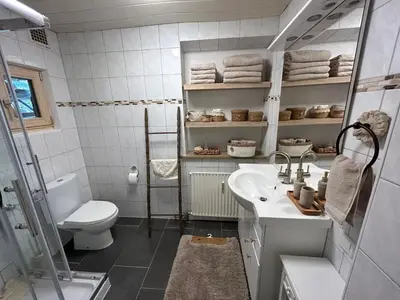 Ein Badezimmer in der Unterkunft Ferienwohnung Agena