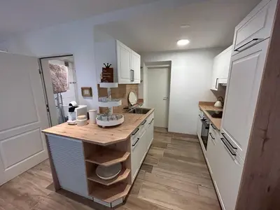 Küche/Küchenzeile in der Unterkunft Ferienwohnung Agena